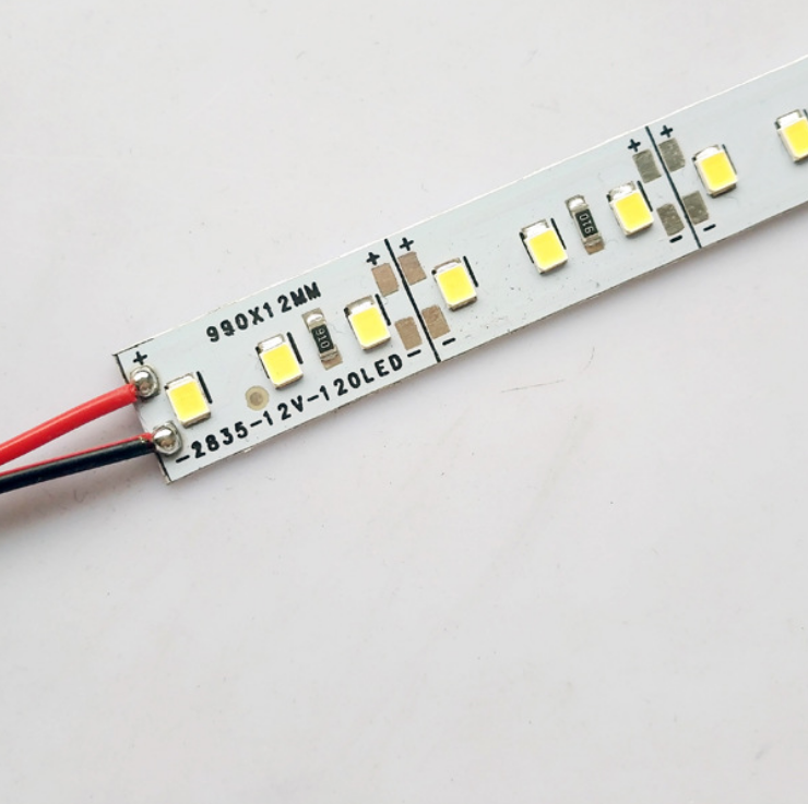SMD2835 10MM Wide Rigid LED Strip Light  – DC12V / 24V | 10mm PCB | 12W/M | 120 LEDs/M | 1Meter Length | Warm White / Natural White / Daylight White / Cool White / Blue / Red / Green | High Brightness Indoor Lighting | 10 / 50PCS