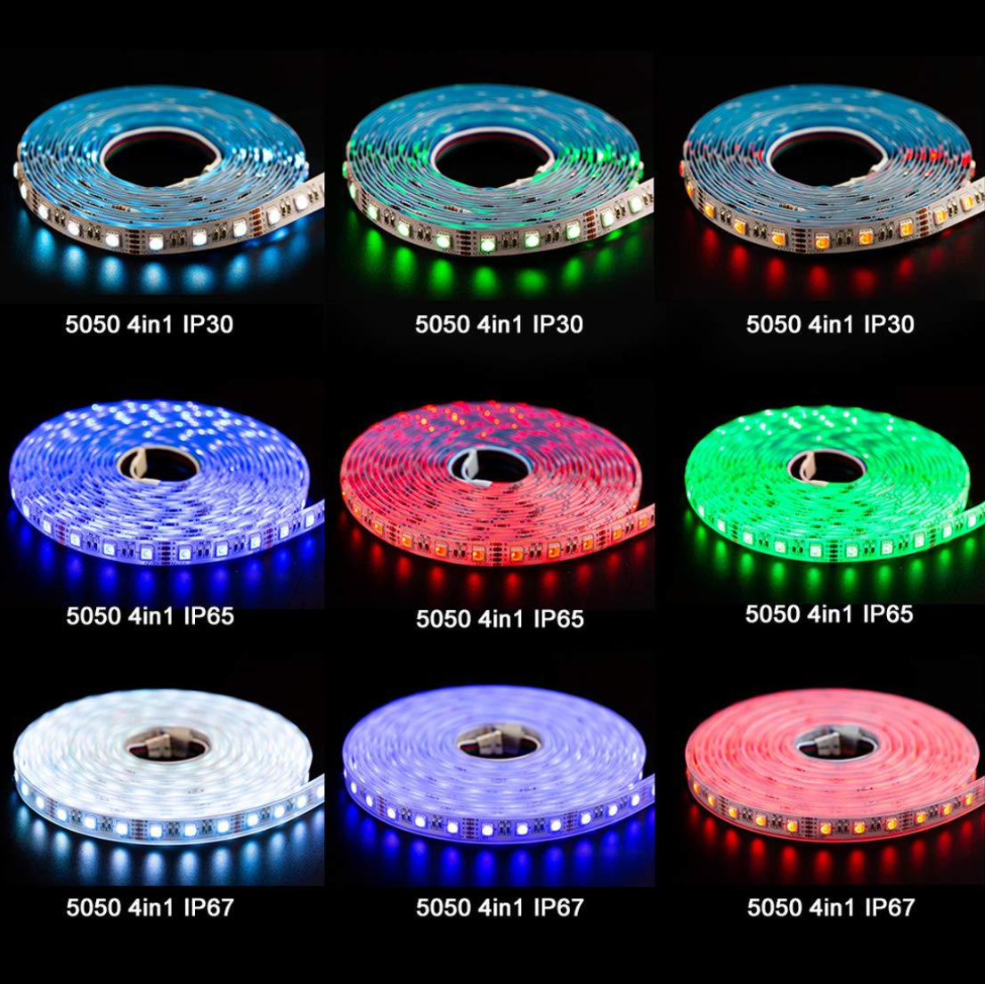 RGBW | RGBWW-LED-Streifen, 16,4 Fuß/5 m SMD5050-300 60 LEDs 19,2 W pro Meter 4-in-1-RGBW-LED-Streifenlichter
