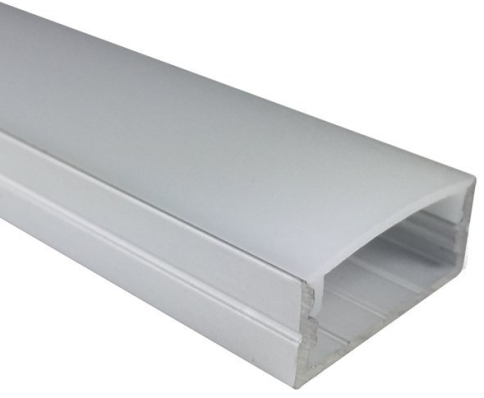 U Shape LED Channel U04-A – 20mm | Silver / Black | Milky White Cover | With Installation Accessories | – Heavy-Duty Aluminum Profile – 1m / 2m / 3m | 50 / 100-Pack