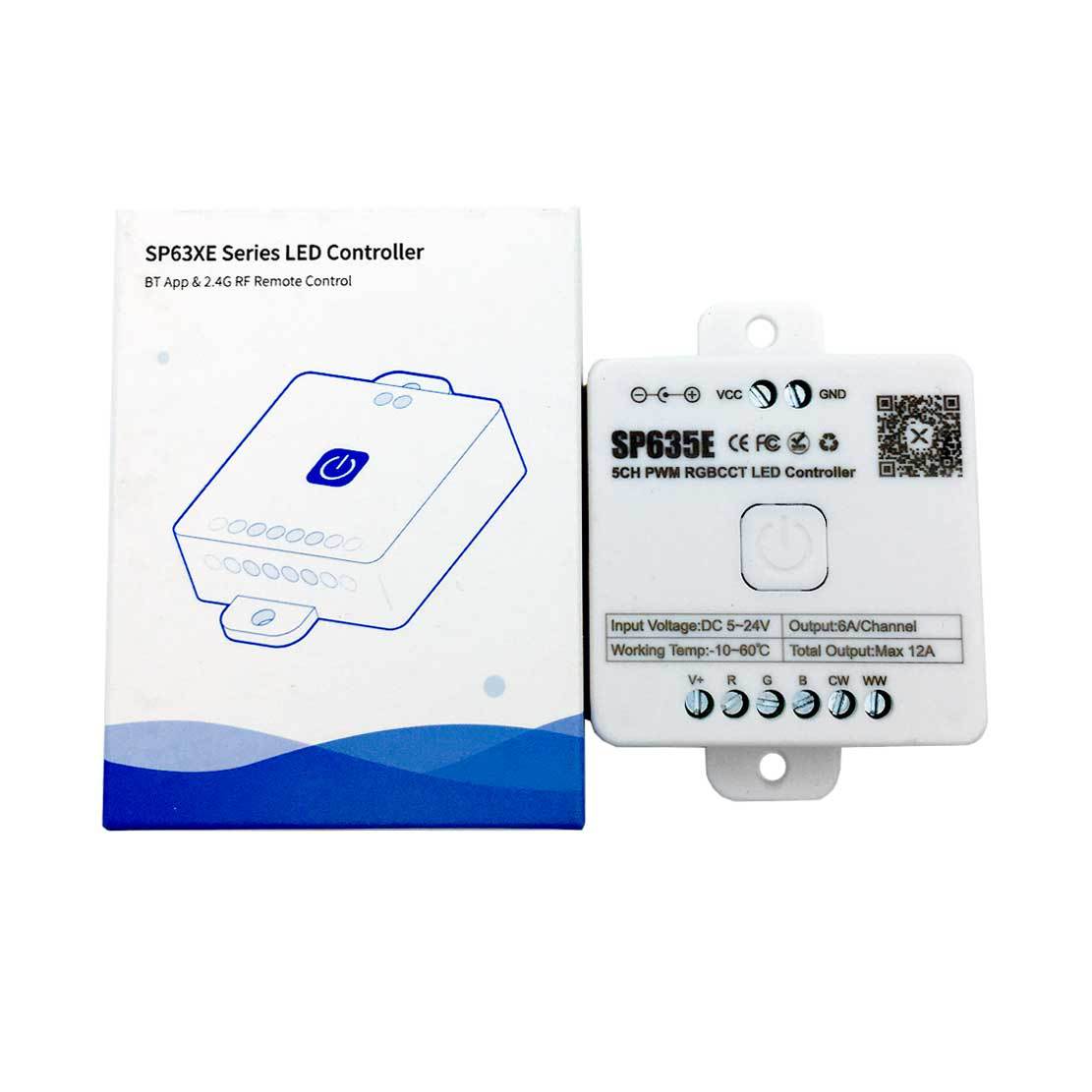 SP63X PWM Bluetooth Musik-LED-Controller-Serie – DC5V-24V | APP + Musiksteuerung | Für LED-Streifen und LED-Leuchten (iOS/Android)