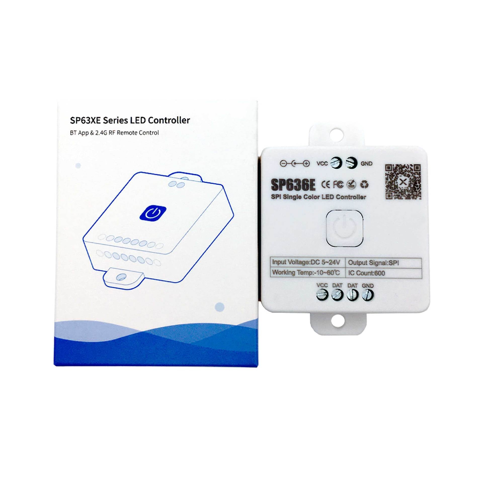 SP63X PWM Bluetooth Musik-LED-Controller-Serie – DC5V-24V | APP + Musiksteuerung | Für LED-Streifen und LED-Leuchten (iOS/Android)
