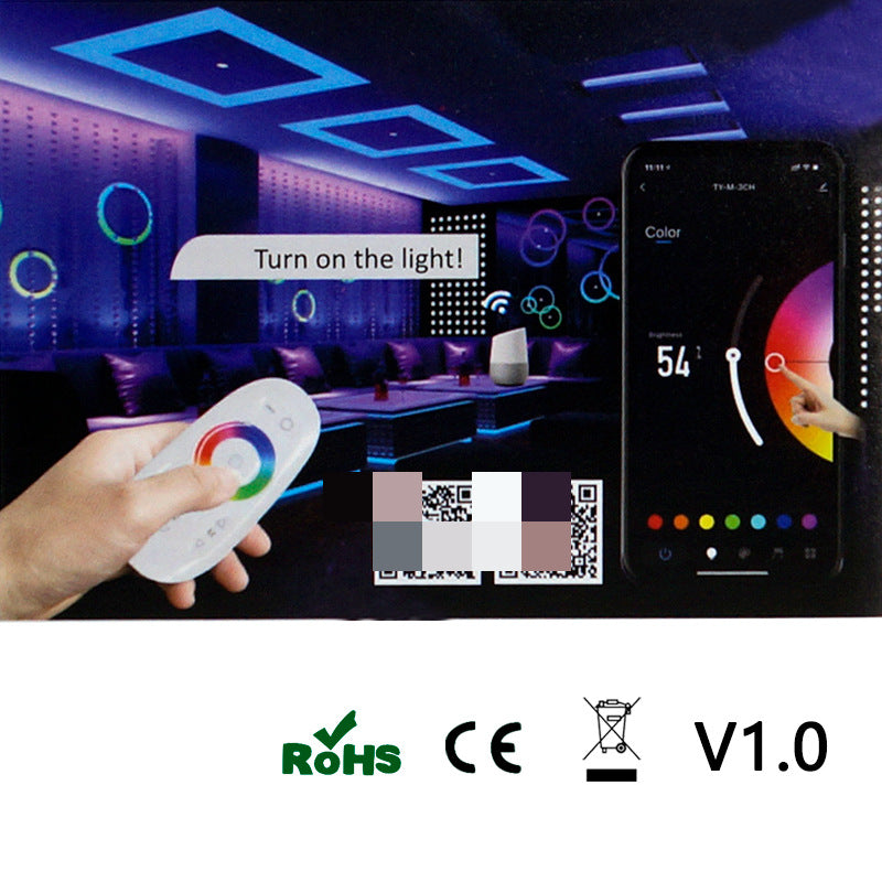 RGB-LED-Streifen-Controller – DC5V-24V | 2,4G RF Wireless Touch Color Ring Remote / Tuya APP WiFi + 2,4G RF Remote | Für LED-Streifen