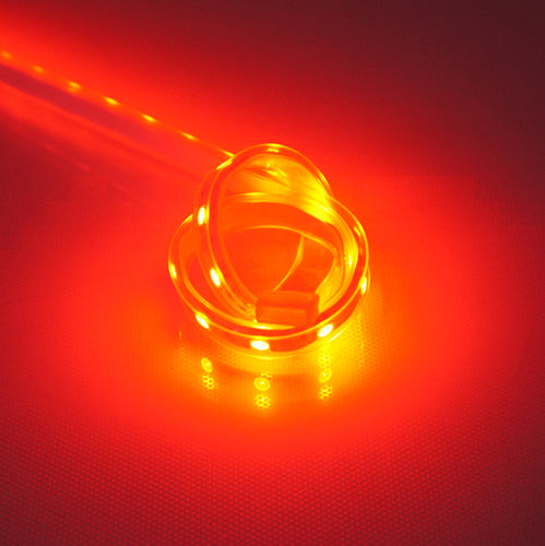 Bande lumineuse LED rouge 635 nm SMD5050 DC12 V – Rouge vif pour indicateurs et signalisation, 30/60/120 LED/m, 5 mètres, IP00/IP65